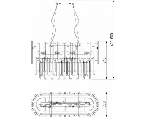 Светильник на штанге Bogate's Piano 340/4 Strotskis Smart