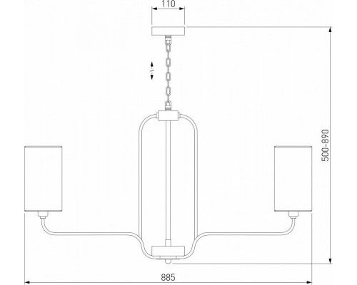 Подвесная люстра Eurosvet Purezza 60128/8 хром