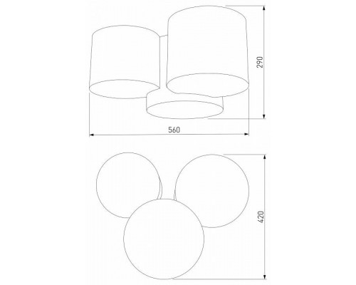 Потолочная люстра TK Lighting Mona 6591 Mona Nature