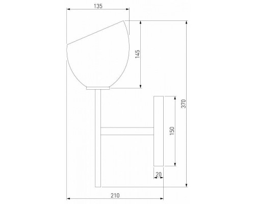 Бра Eurosvet Arrista 60130/1 хром