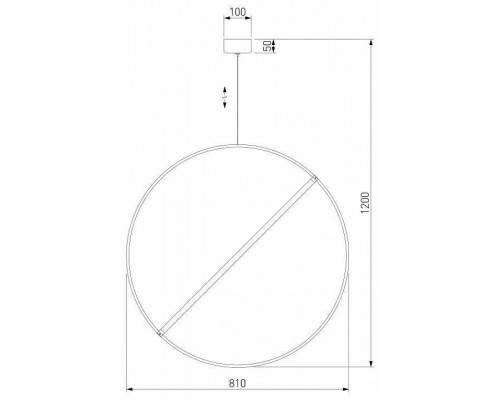 Подвесной светильник Eurosvet Element 90283/1 хром