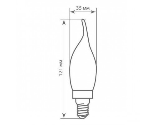 Лампа светодиодная Feron LB-67 E14 7Вт 2700K 25786