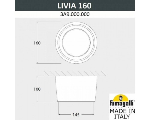 Накладной светильник Fumagalli Livia 160 3A9.000.000.LXD1L