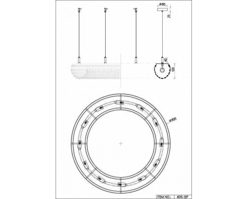 Подвесная люстра Favourite Monilibus 4015-12P