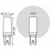 Лампа светодиодная Gauss G9 G9 5.5Вт 4100K 107309255-D