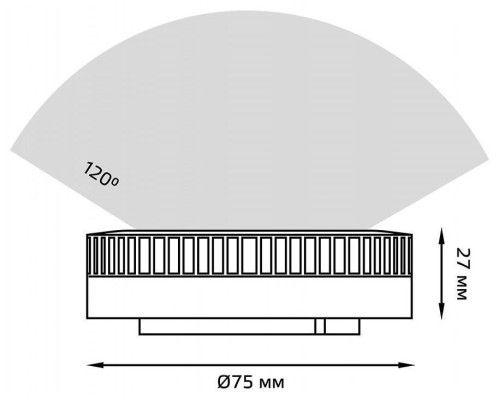 Лампа светодиодная Gauss SMD GX53 11 Вт 6500 K 108008311