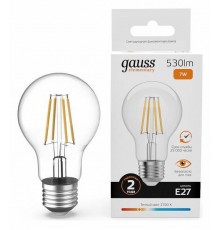 Лампа светодиодная Gauss Filament Elementary E27 7Вт 2700K 22217