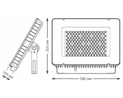 Настенно-потолочный прожектор Gauss Qplus 690511400
