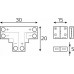 Соединитель лент T-образный жесткий Gauss Basic BT431