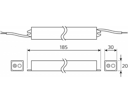 Блок питания с проводом Gauss  BT521