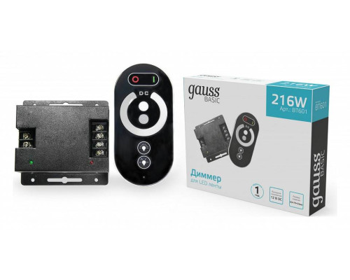 Диммер Gauss Basic для LED ленты 12В 216Вт BT601