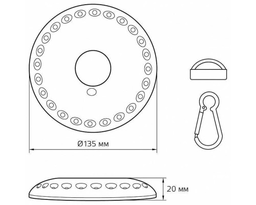 Фонарь кемпинговый Gauss GF000 GF003