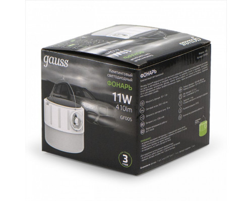 Фонарь кемпинговый Gauss  GF005