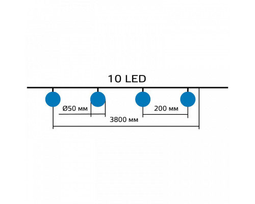 Гирлянда на солнечных батареях Gauss Solar GS033
