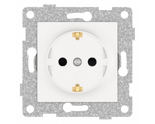 Розетка с заземлением и со шторкой, без рамки Gusi Electric UGRA С11Р4-028