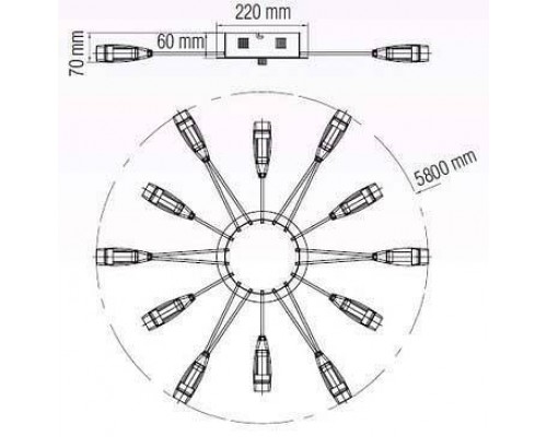 Накладной светильник Horoz Electric Favori HRZ00002179