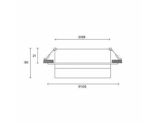 Встраиваемый светильник Hesby Lighting Nimbus HSBL_0129