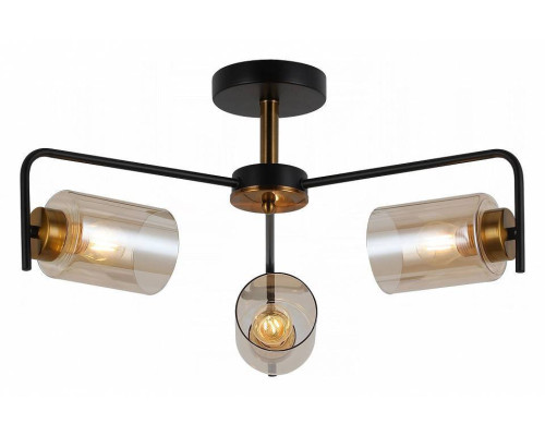 Люстра на штанге ILLUMICO  IL8248-3COU-79 BK GD