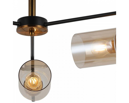 Люстра на штанге ILLUMICO  IL8248-3COU-79 BK GD