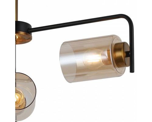 Люстра на штанге ILLUMICO  IL8248-3COU-79 BK GD