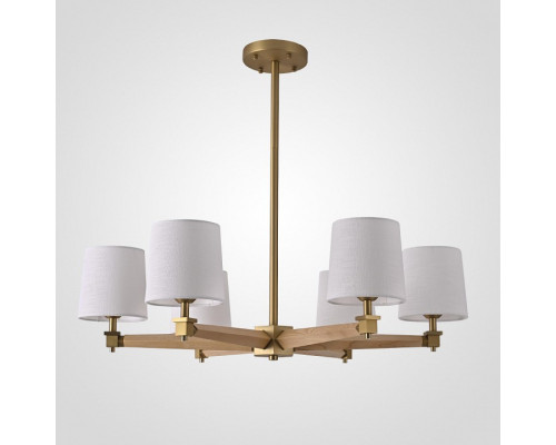 Люстра на штанге Imperiumloft Jorgenson White/Light wood STAVRA01