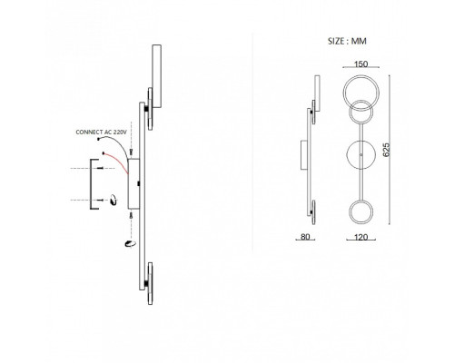 Накладной светильник Imperiumloft ZINGY B zingy01