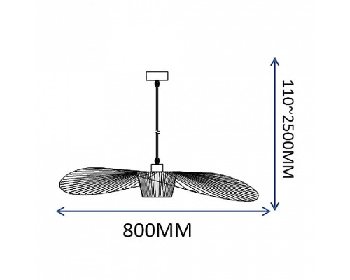 Подвесной светильник Imperiumloft HAT Black ﻿HAT01