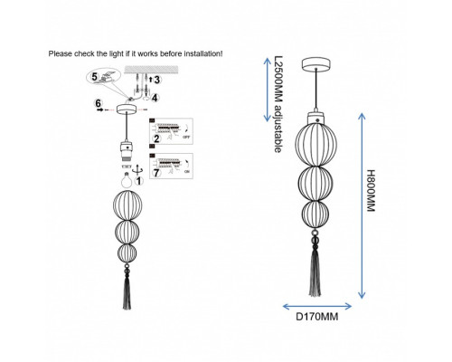 Подвесной светильник Imperiumloft Heathfield Lighting 40.2682-0