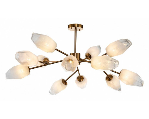 Люстра на штанге Indigo Boccio 13003/12C Brass