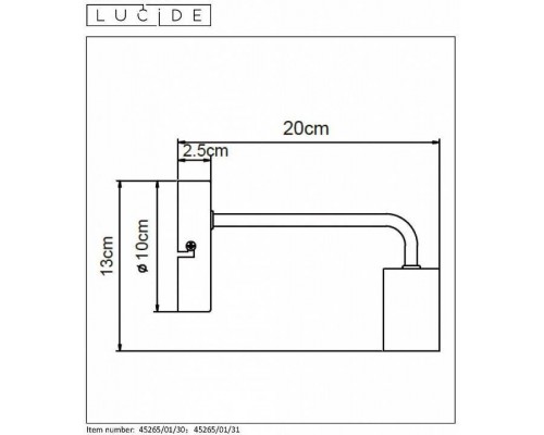 Бра Lucide Scott 45265/01/31