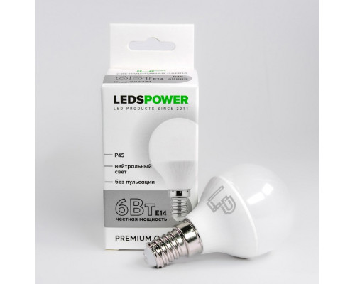 Лампа светодиодная LEDS POWER P45 006727