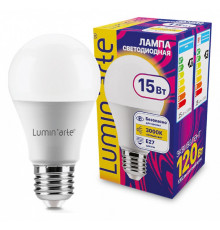 Лампа светодиодная Luminarte  E27 15Вт 3000K LSTD-A60-15W3KE27