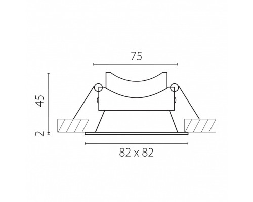 Рамка на 1 светильник Lightstar Piano 12926