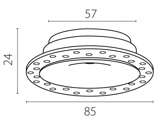 Рамка на 1 светильник Lightstar Spira 074106-01