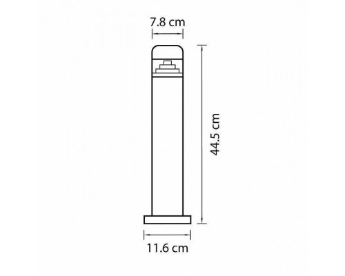 Наземный низкий светильник Lightstar Raggio 376907