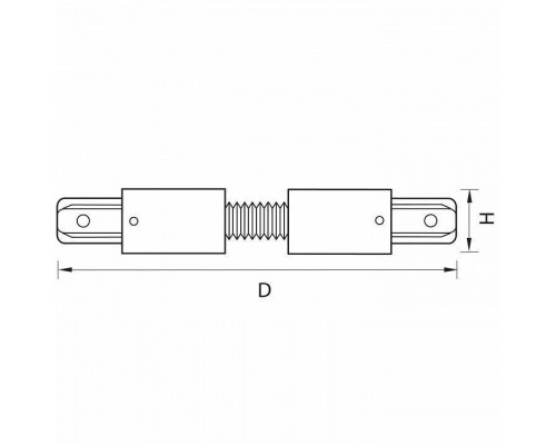 Соединитель гибкий для треков Lightstar Barra 501156