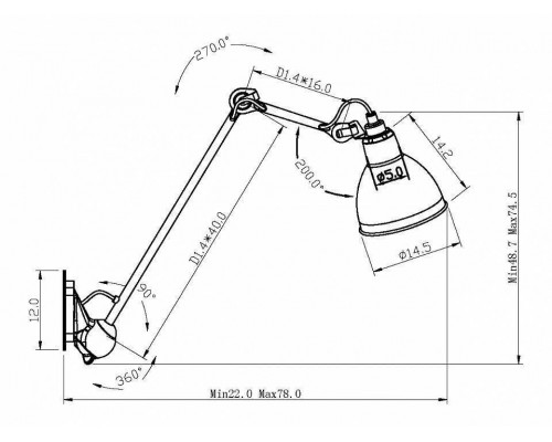 Бра Lightstar Loft 765616