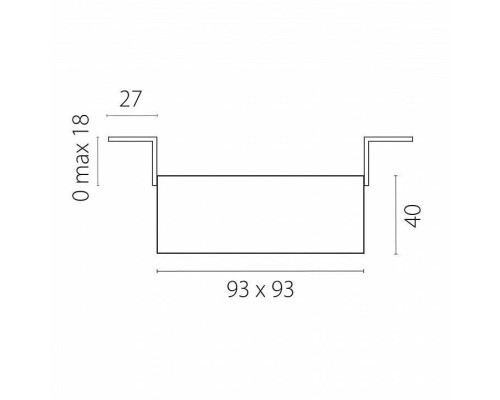 Встраиваемый светильник Lightstar Domino G214507
