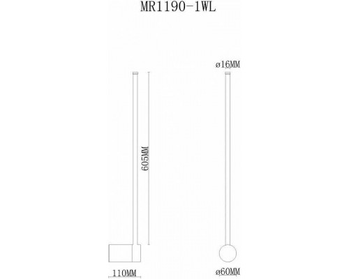 Бра MyFar Sunn MR1190-1WL