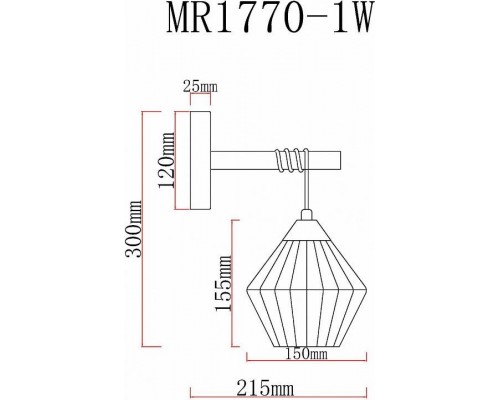 Бра MyFar Bella MR1770-1W