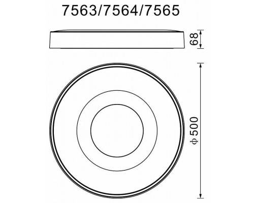 Накладной светильник Mantra Coin 7563