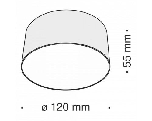 Накладной светильник Maytoni Technical Zon C032CL-L12W4K