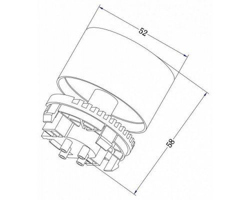 Накладной светильник Maytoni FOCUS S C050CL-01B