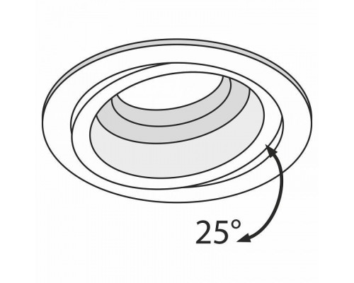 Встраиваемый светильник Maytoni Atom DL025-2-01B