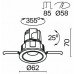 Встраиваемый светильник Maytoni Wise DL057-7W3K-W