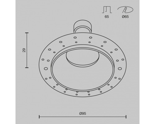 Встраиваемый светильник Share DL126-GU10-TRS-MG