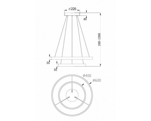 Подвесной светильник Maytoni Rim MOD058PL-L55W4K