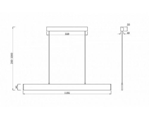 Подвесной светильник Maytoni Step P010PL-L30B