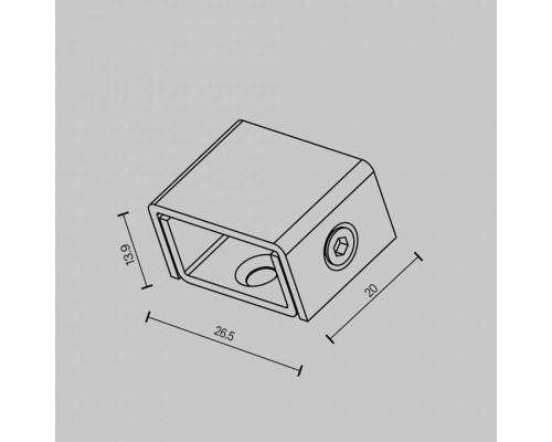 Крепление для трека Maytoni Accessories for tracks Elasity TRA160H-B