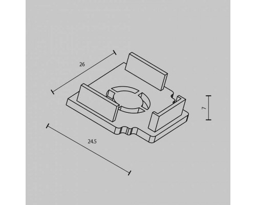 Заглушка для трека Maytoni Accessories for tracks Exility TRAM034EC-42W